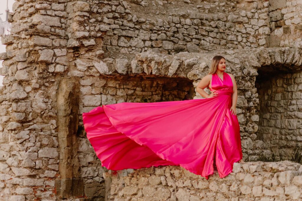 professionelle avec robe flying the dress drome ardeche